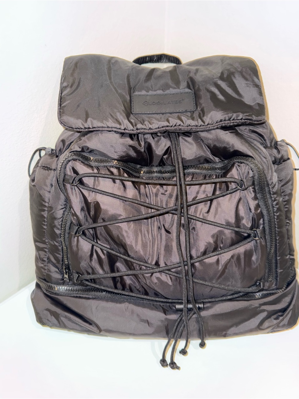 Blogilates Quilted Drawstring Nylon Backpack